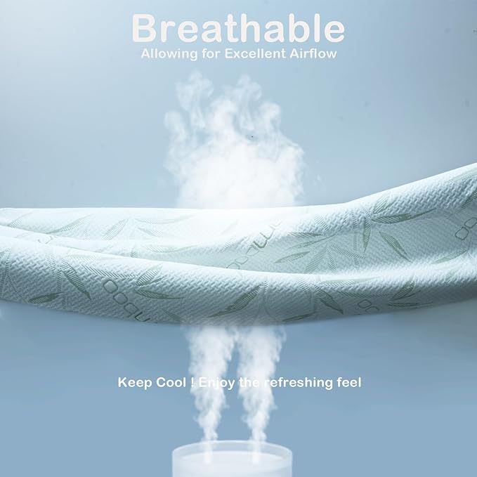 Twin Mattress Protector Waterproof Mattress Pad Washable Bamboo Rayon Mattress - Image 4
