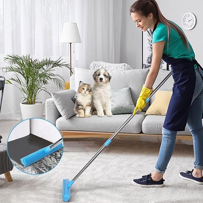 Landhope Fur Remover Broom, Rubber Broom - Image 4
