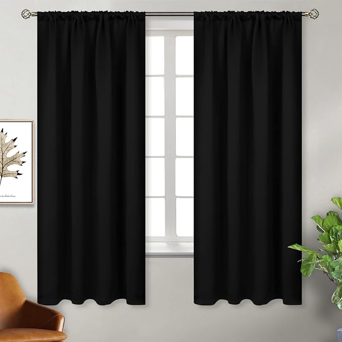 BGment Black Out Thermal Curtains 63 Inch Length - Image 7