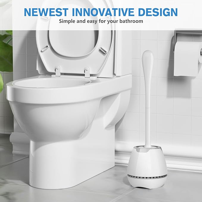 Toilet Brush 2 Pack, Toilet Bowl Brush - Image 6