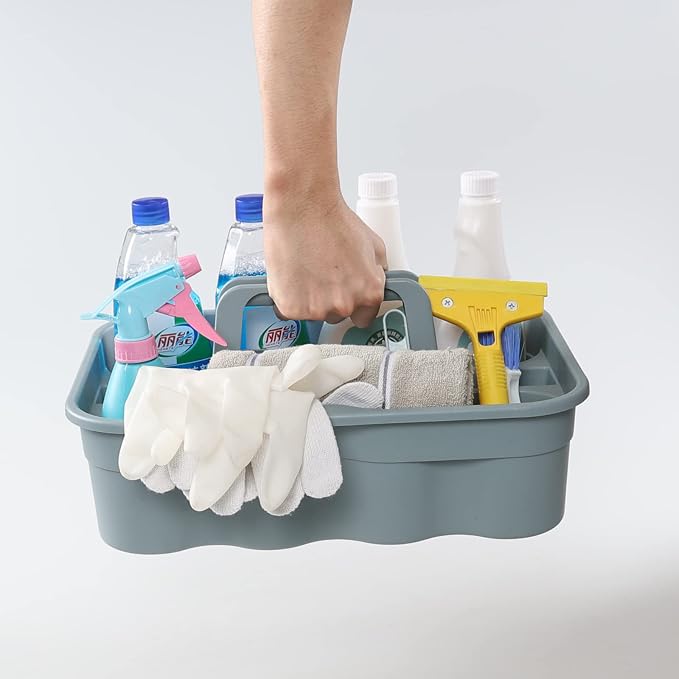 6-Pack Plastic Storage Caddy, Cleaning Caddy - Image 4