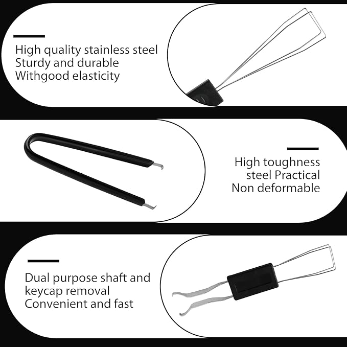 8 Piece Keyboard Keycap Remover, Switch Puller Set - Image 3