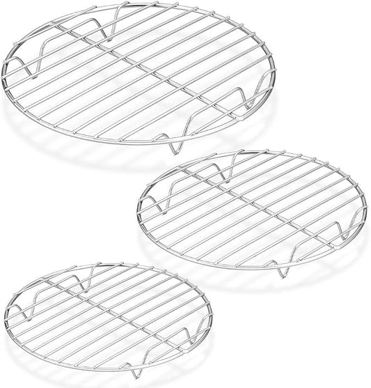 P&P CHEF Round Cooking Rack, Fits Air Fryer/Stockpot/Pressure Cooker/Round Cake by PPCHEF