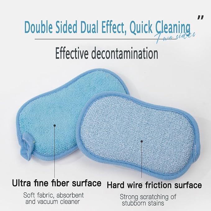 Dish Sponge Kitchen Sponges, Scrub Sponges, Double Sided Cleaning, Non Scratch - Image 2