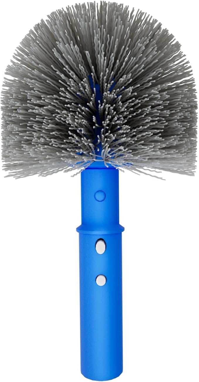 Small Pool Brush Head for Cleaning Narrow Corners Steps, Stiff Wavy Bristles by TidyMister