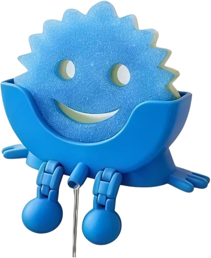 Cute Hanging Sponge Holder, Smiley Face Sponge Holder by Nailand