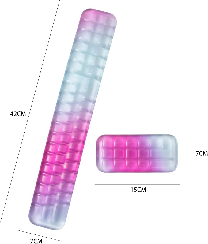Gel Keyboard and Mouse Wrist Rest Set – Purple Wrist Rest - Image 4