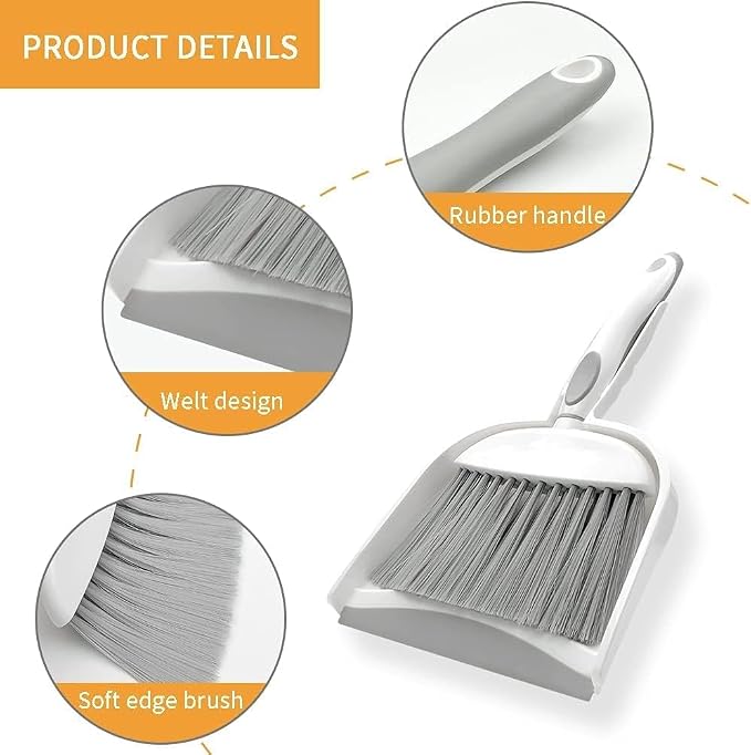 Dust pan, Small Broom and Dustpan Set, Mini Dustpan and Brush Set, Small Hand - Image 7