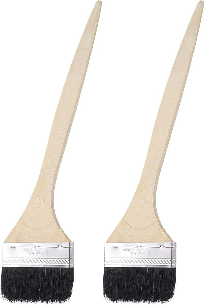 uxcell 2pcs Bent Radiator Paint Brush 4" Width Curved Wall Paint Soft Bristle by uxcell