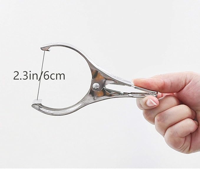 Large Heavy Duty Metal Clothespins 6 Packs Stainless Steel Clothespin, Big - Image 4
