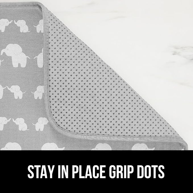 GORILLA GRIP Ultra Water Absorbent Microfiber Dish Drying Mat, Quick Dry Thick - Image 4