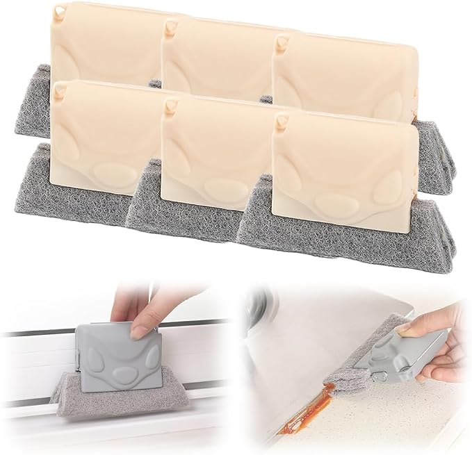 Magic Window Track Cleaner, Upgraded Window Groove Cleaning Brushes by ASFANST