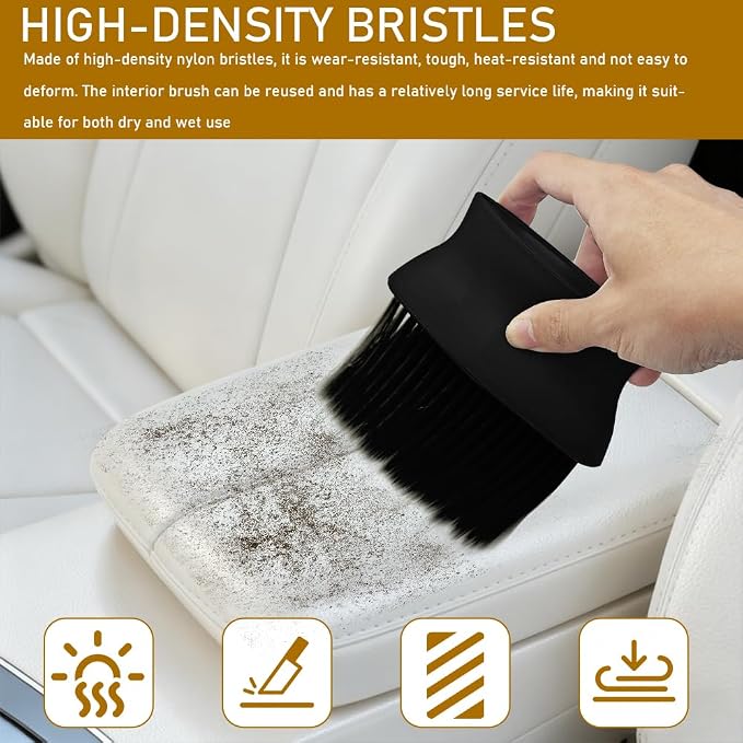 Auto Interior Dust Brush, Car Detailing Brush, Soft Bristles Auto Exterior - Image 5