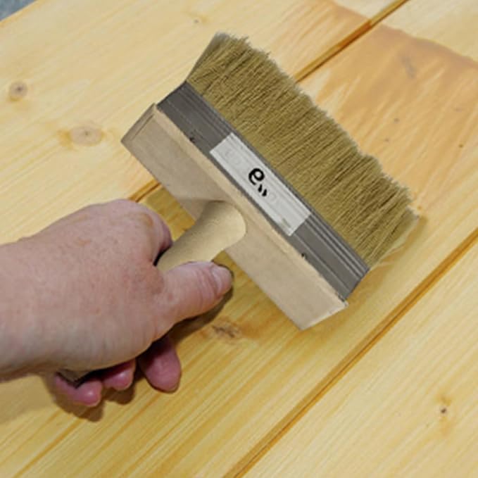 5'' Deck Brush for Deck Stain Applicator, Stain Brushes for Wood, Wide Paint - Image 5