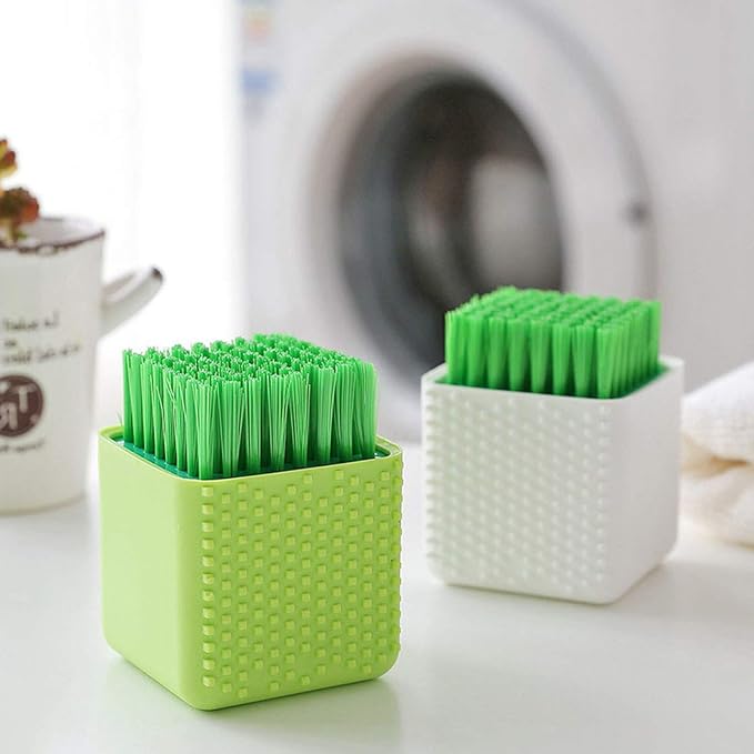 2 Pack Silicone Laundry Brush Scrub Multi-use Household Cloth Washing Brush - Image 7