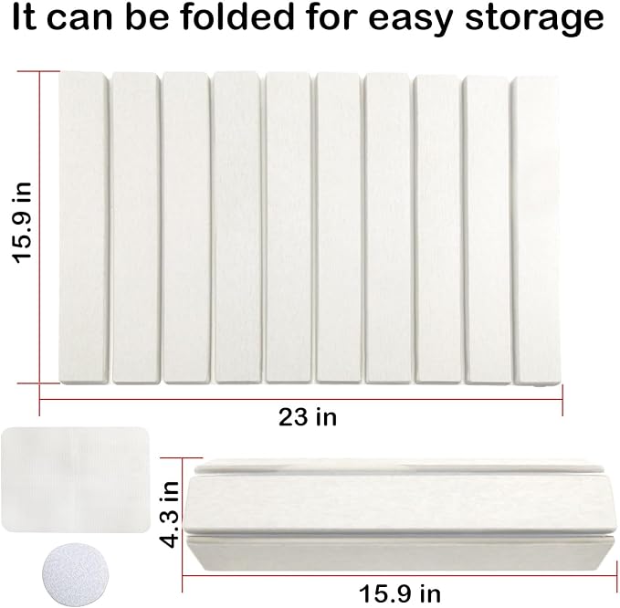 Large Stone Dish Drying Mats for Kitchen Counter, Water-Absorbent Collapsible - Image 2