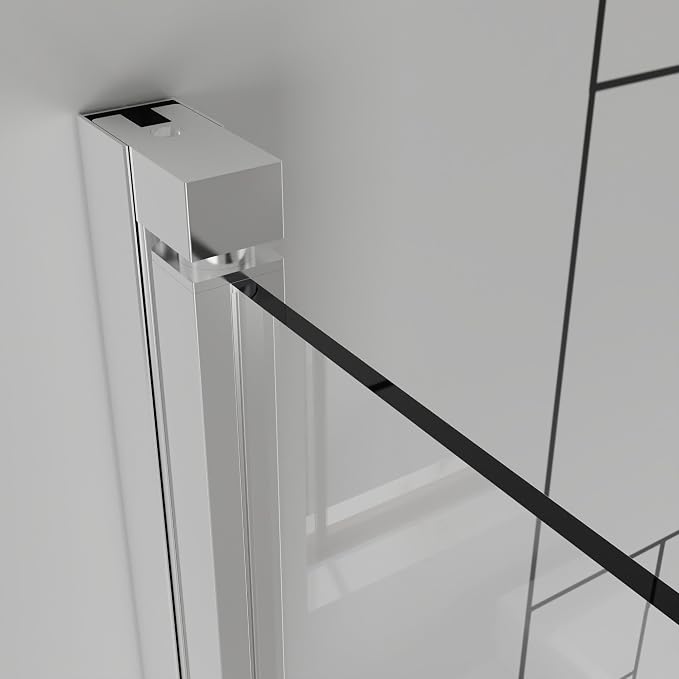 Frameless Bi-Fold Shower Door 30" W x 72" H, 1/4" Clear Tempered Glass - Image 5