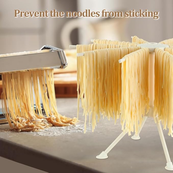 Ourokhome Collapsible Pasta Drying Rack, Plastic Foldable Homemade Fresh - Image 6