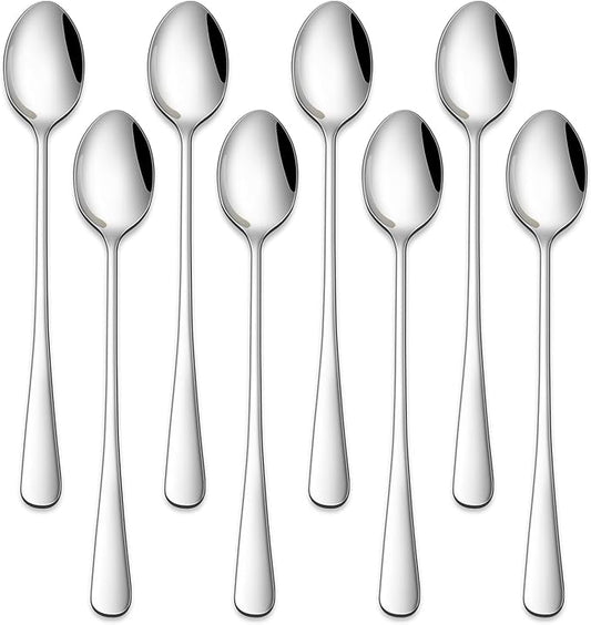 DEHOV 7.5 Inches Stainless Steel Iced Tea Spoons, Ice Cream, Long Handle Iced by DEHOVKitchen