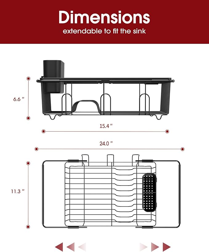 Dish Drying Rack in Sink - Image 4