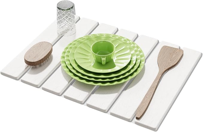Large Stone Dish Drying Mats for Kitchen Counter, 15.5''x11.8'' Foldable Quick by AEFLMHealth%C2%B7Home
