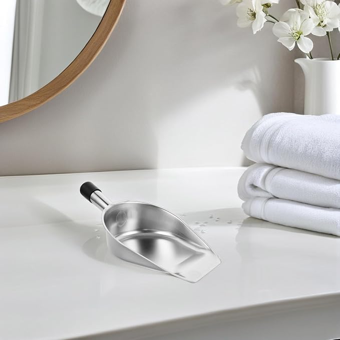 Milisten Small Stainless Steel Handheld Dustpan Shovel, Thickened Metal - Image 4