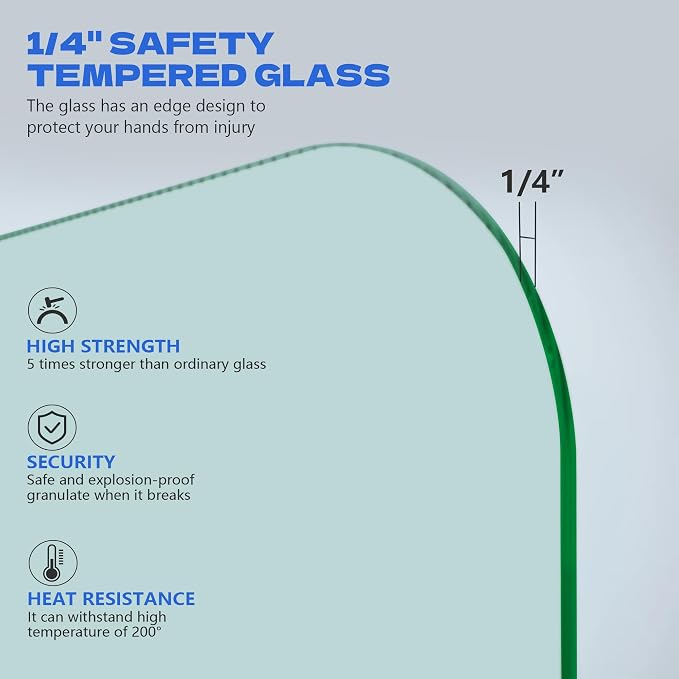 Bathtub Shower Door, 1/4" Clear Tempered Frameless Shower Glass Door, Tub - Image 7