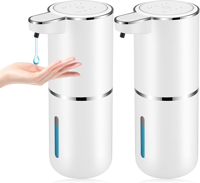 2 Pack Automatic Soap Dispenser, Automatic Liquid Soap Dispenser Touchless by VZZNN