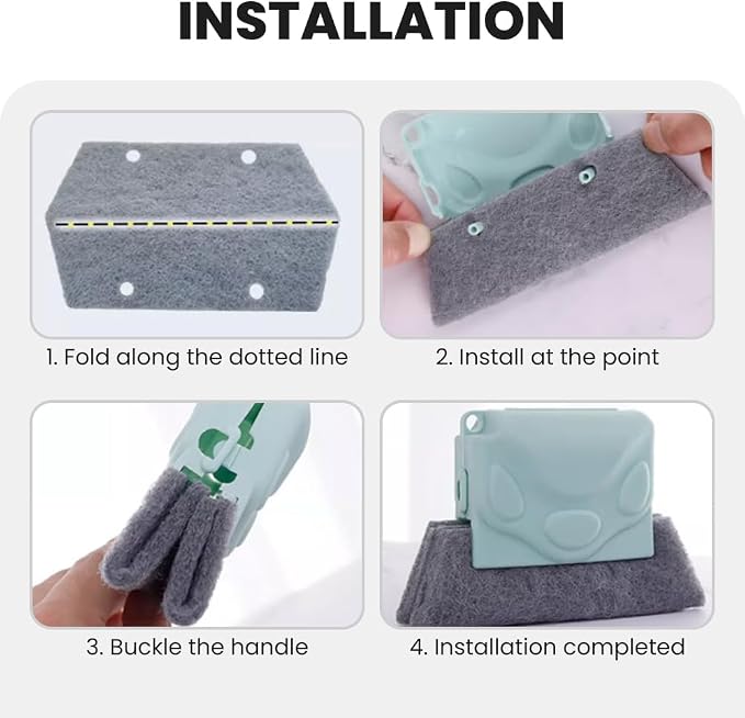 Magic Window Track Cleaner, 2025 Upgraded Window Groove Cleaning Brush Tools Set - Image 3