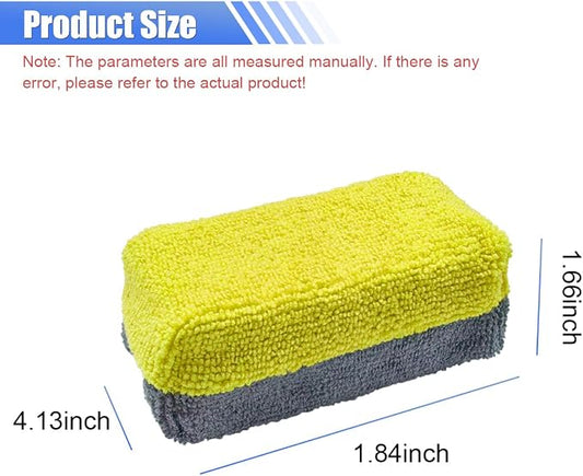 12PCS Ceramic Coating Applicator Sponge, Microfiber Rectangular Auto Polishing - Image 2