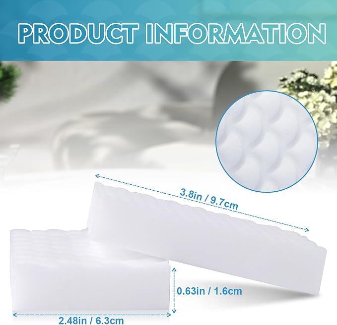 GLIMGLINT 96PK Magic Sponge Erasers, 2X Density Melamine Sponge Foam Pads - Image 2