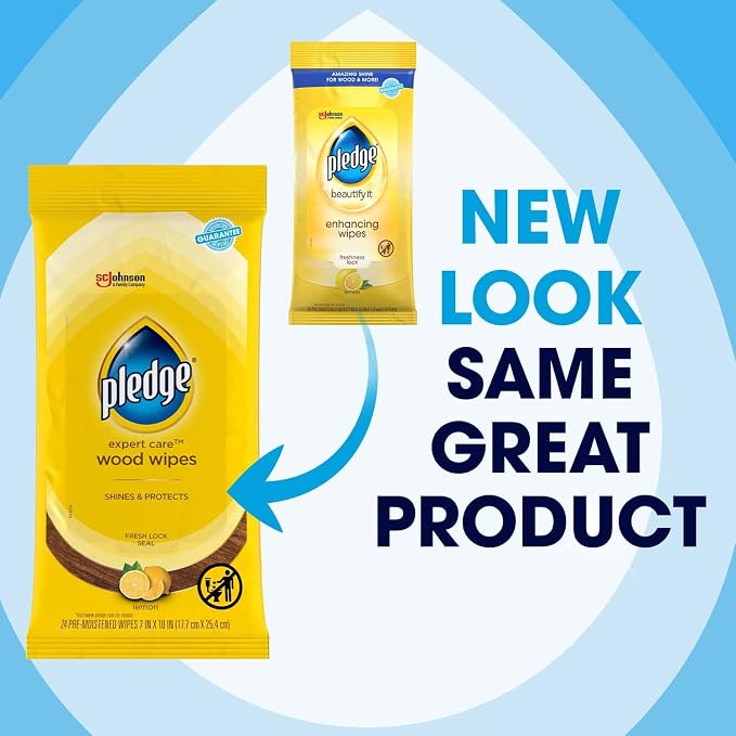 Pledge Expert Care Wood Cleaner and Polish Wipes and Spray - Image 3