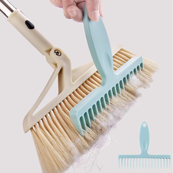 2 Pcs Broom Comb Hair Removal Comb Cleaning Brush - Image 6