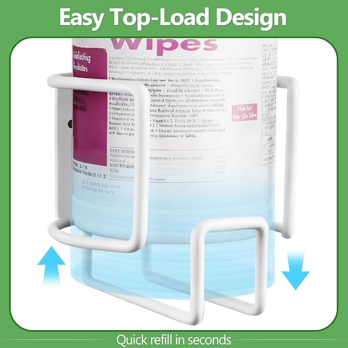 Wall-Mount Wipes Holder, Wipes Dispenser - Image 3