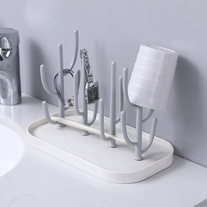 Baby Bottle Drying Rack with Tray, Creative Tree Branch Baby Bottle Dryer Holder - Image 3