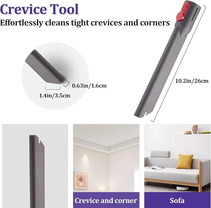 6 Pcs Vacuum Attachment Kit for Dyson V15, and V8 Cordless Vacuum Cleaners - Image 4