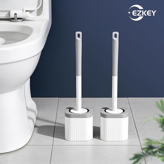 Toilet Brush, Compact Toilet Brush and Holder Set - Image 7