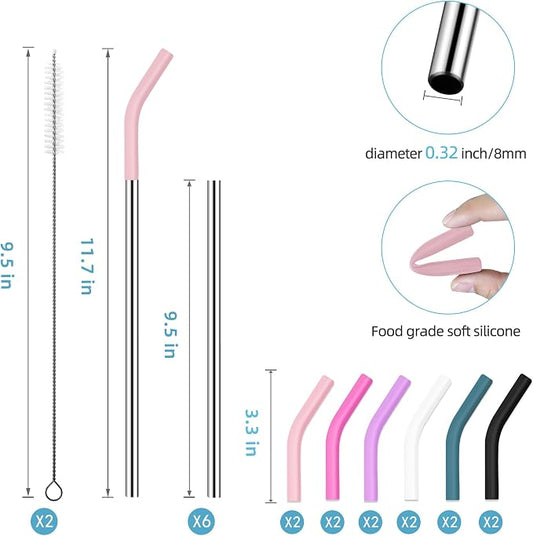 30 oz Stainless Metal Straws for 30 oz Stanley Tumbler - Image 2