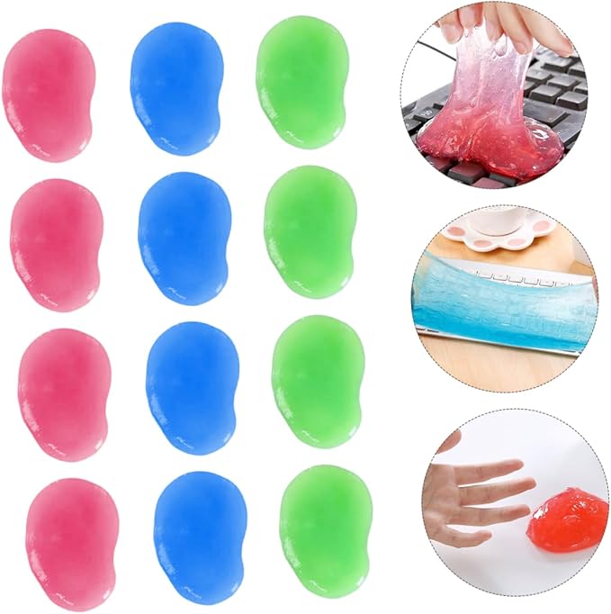 TEHAUX 20pcs Professional Computer Dust Keyboard Cleaning Gel Brush - Image 2