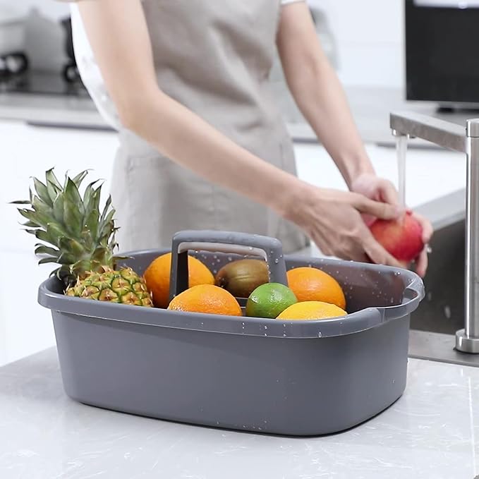 JiatuA Large Cleaning Supplies Caddy Portable Shower Basket Supply Organizer - Image 2
