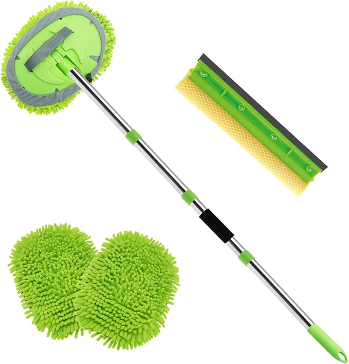 62" Car Wash Brush Kit Mitt Mop Sponge by ETOUPA