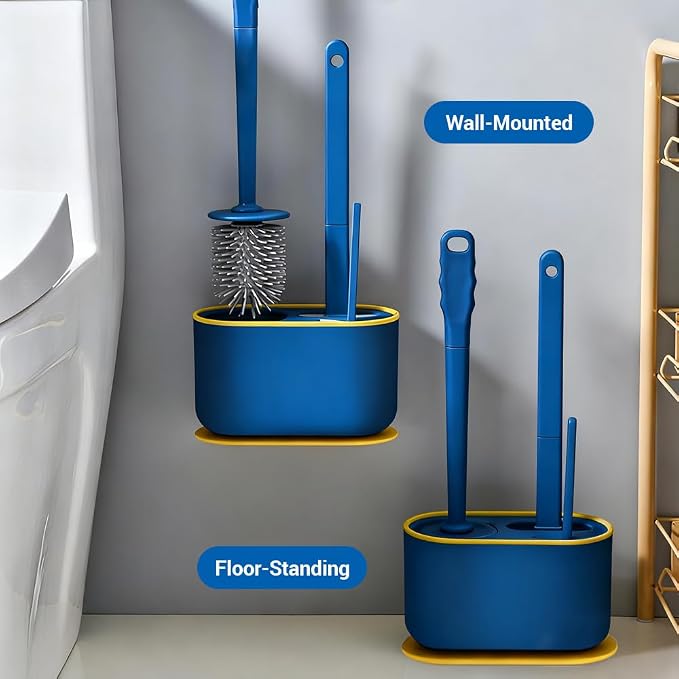 Toilet Brush Set, Bathroom Accessories, Toilet Bowl Cleaners, Deep Cleansing - Image 5
