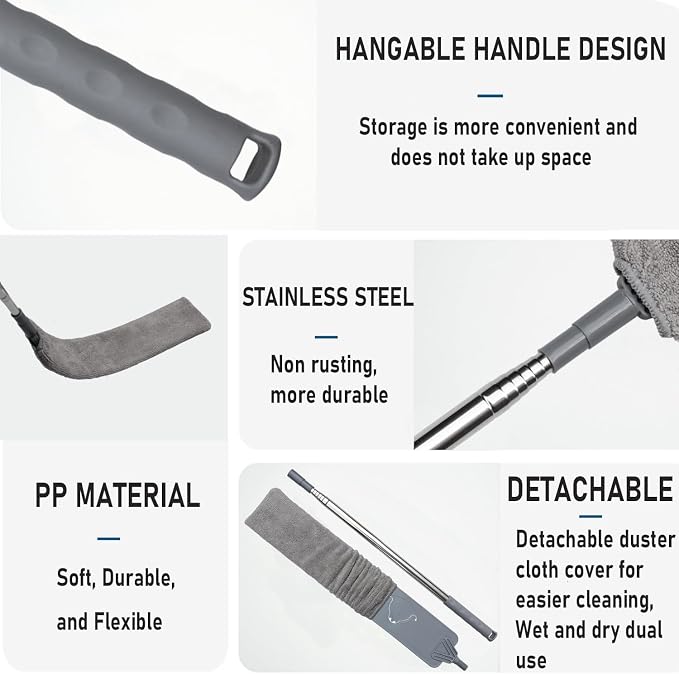 100" Retractable Gap Dust Cleaner Cleaning Tools, Under Appliance Cleaning - Image 5