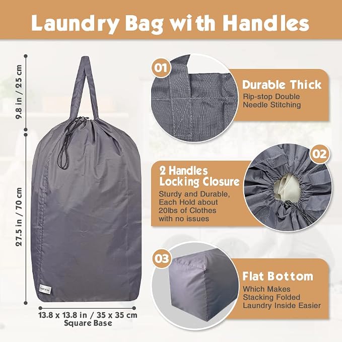 Tear Proof Nylon Laundry Bag - Image 2