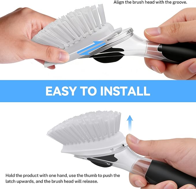 Dish Brush Refills 4 Pack - Image 4