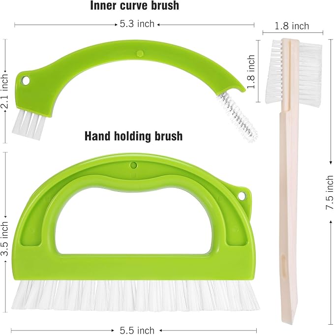 Shower Track Cleaner, Window Track Cleaning Brushes Window, Sliding Door Track - Image 3