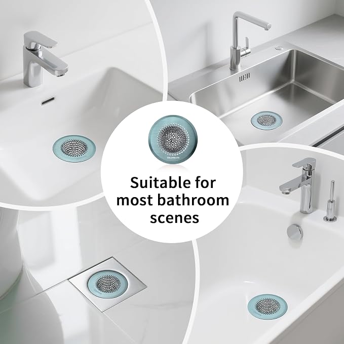 TRAPMATE Reversible Bathtub Drain Protector Hair Catcher/Easy Clean & Fast - Image 5