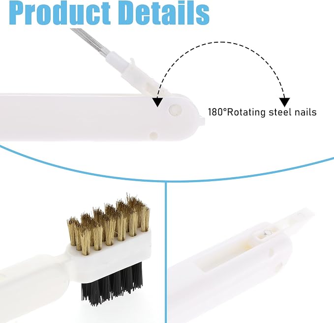 Kitchen Cleaning Scrub Brush Deep Gas Stove Brass Wire Brush - Image 3