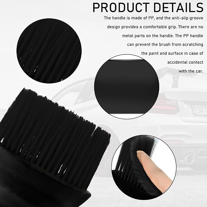 Auto Interior Dust Brush, Car Detailing Brush, Soft Bristles Auto Exterior - Image 4