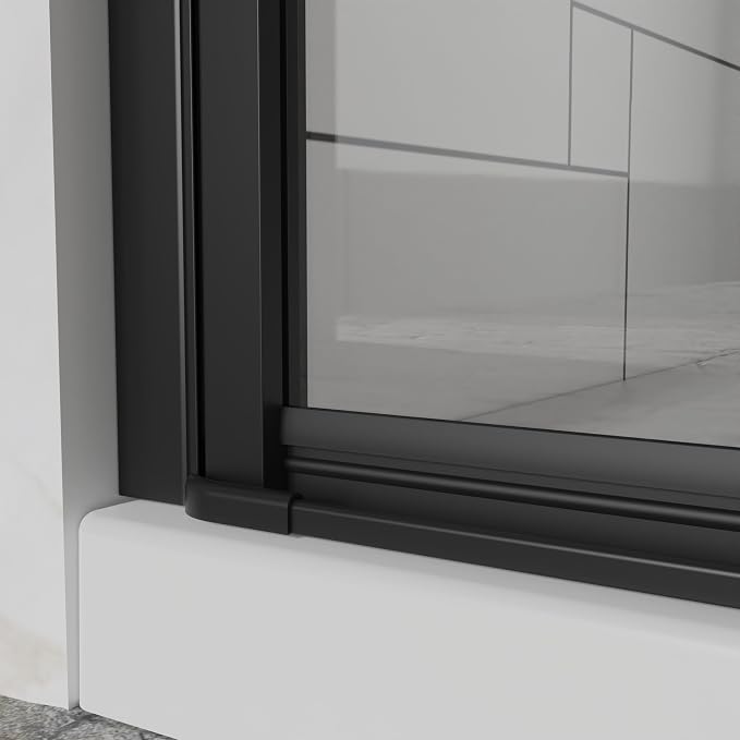 Frameless Bi-Fold Shower Door 32" W x 72" H, 1/4" Clear Tempered Glass - Image 6